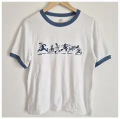 ユニクロ UT ディズニー インブルー リンガーTシャツ XLサイズのサムネイル