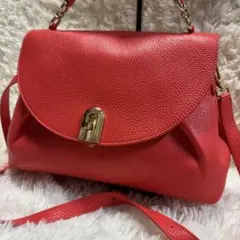 【美品】　FURLA フルラ SLEEK スリーク レザー 2WAY バッグ