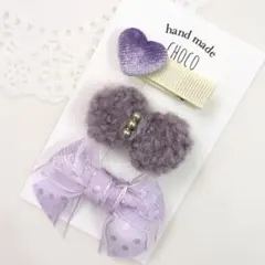 ベビーヘアクリップ【匿名配送】⭐3点セット⭐赤ちゃん ヘアピン 女の子