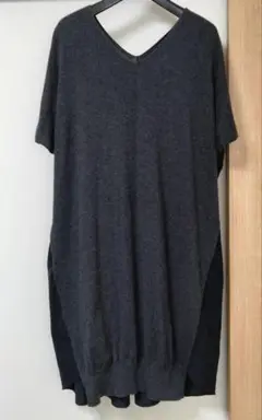 美品✨ avant de voyager ワンピース カシミヤ混 異素材切替え