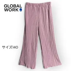 美品 GLOBAL WORK プリーツパンツ 140 ピンクのサムネイル