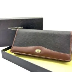 美品　dunhill ダンヒル 折り財布　メンズ　長財布　ゴールド金具