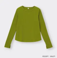 GUソフトリブクルーネックL