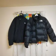 美品 ノースフェイス ダウンジャケット ボンバージャケット 2枚セット