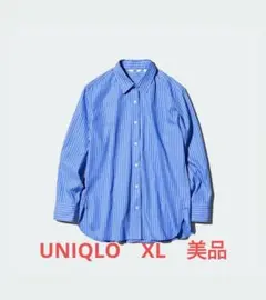 UNIQLO　コットンシャツ　ストライプ　XLのサムネイル