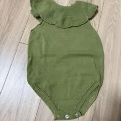 litel グリーン　ニット　ロンパースのサムネイル