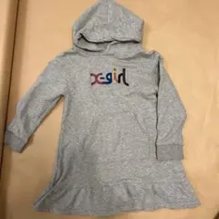 x-girl ワンピース120 エックスガールスエット120 女の子パーカー
