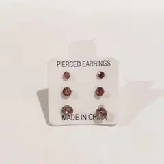 新品未使用！樹脂ピアス6個セット