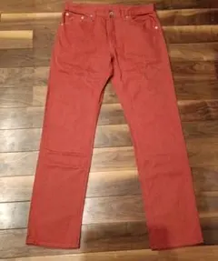 GU(ジーユー)カラーデニム　レッドサイズ　31