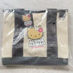 ハローキティ　日焼けキティ　ハワイ限定　ABCストア限定　トートバッグ　ブラック