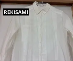 REKISAMI長袖シャツ ブラウス ホワイトのサムネイル