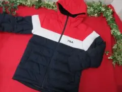 (8AA1641)FILA/フィラ　トリコロール　ダウンジャケット　M　メンズ