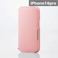 新品未開封 iPhone 14 Pro レザー 手帳型 ケース ピンク A96