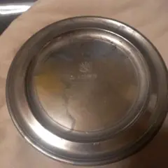 アンティーク スカラップエッジ プレート ヨーロッパ ピューター(錫)製 アンティーク スカラップエッジ プレート ヨーロッパ ピューター