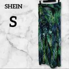 SHEIN【S】 トロピカル柄 ロングスカート