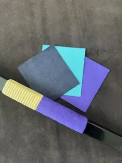 豚革スエード　握り革(水色)