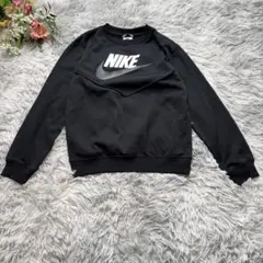 ナイキ　キッズ　裏起毛スウェット　【150】　ブラック　ジャージ　ジュニア