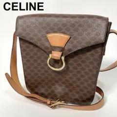 希少 CELINE セリーヌ マカダム ショルダーバッグ ガンチーニ 金具