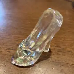 クリスタルプラスチック　ハイヒール 置物　シンデレラのガラスの靴