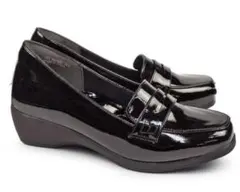 tehen テーンエナメル ブラック ローファー美品アローズ一度使用のみ晴雨