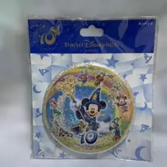 ト　缶バッジ　ディズニーシー　10周年　ダッフィー　アリエル　ドナルド　ジーニー