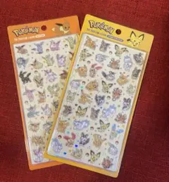 韓国限定 ポケモン ドロップシール 2種セット