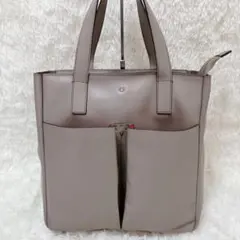 ANYA HINDMARCH ハンドバッグ リボン レザー グレージュ
