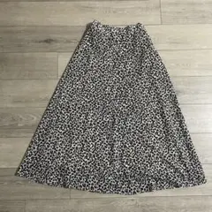 ローリーズファーム　レオパード柄　ヒョウ柄　フレアロングスカート　フリーサイズ