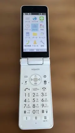 NTT docomo ドコモ らくらくホン F-01M ホワイト - メルカリ