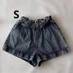 C・O・L・Z・A デニムショートパンツ ゴムウエスト　Sサイズ　ハニーズのサムネイル