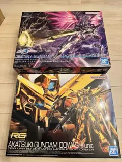 HG デスティニーガンダムSpecII & RG アカツキガンダム - メルカリ
