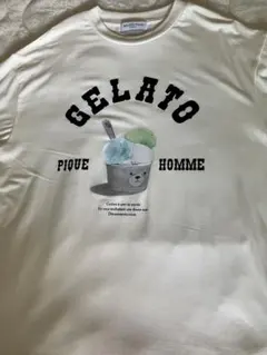 新品タグ付GELATO PIQUE ベア Tシャツ オートミール unisexのサムネイル