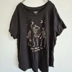 オールドネイビー Ｔシャツ 半袖 3L 黒 綿 お出かけ デート 通学 ゆったりのサムネイル