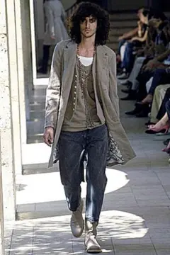 07SS ABOUT A BOY期 ナンバーナイン 絹 チェスターコート 2 07SS ABOUT A BOY期 ナンバーナイン 絹 チェスターコート 2