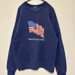 a*z様 52 USA 古着 星条旗 アメリカ スウェット