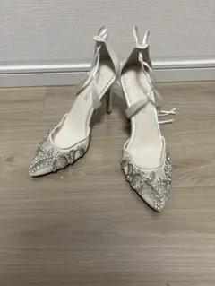 社交ダンスシューズADSヒールキャップ予備付き22cmブロンズライン