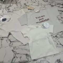 90cm 淡色Tシャツ 3点セット 夏服 新品