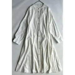 she’s closet Aラインシャツワンピース 前開き ベルトなし