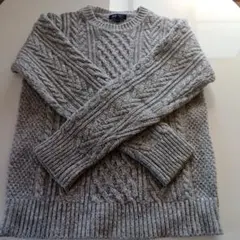 BEAMS HEART ケーブルニットセーター S