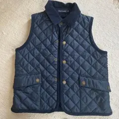【ラルフローレン 】ネイビー キルティングベスト　120