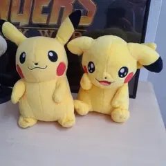 ポケモン　ピカチュウ ぬいぐるみ 2体セット ポケモンセンター　オス　メス