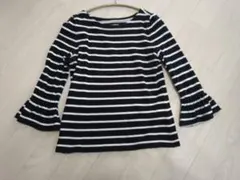 ケイト・スペード ストライプ 袖フレア トップス カットソー 大人S＆Mサイズ春