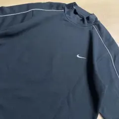 未使用級　ナイキゴルフ　半袖　モックネック　ワンポイント　スウォッシュ　黒　M