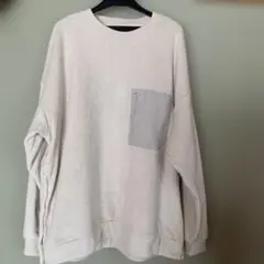 【セール価格】RAGEBLUE アイボリー フリース トレーナー M ゆったり