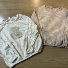 アプレレクール120長袖トレーナー 2枚セット tinybear