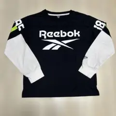 Reebok 長袖カットソー 160cm 黒/白