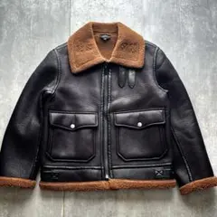 未使用級A.P.C. 22AW シアリング フェイクレザージャケット B-3