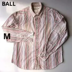 BALL ボール　メンズ　ストライプ　ウエスタン　長袖シャツ　カジュアルシャツのサムネイル