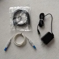 未使用 LANケーブル　光ファイバーケーブル　acアダプターセット
