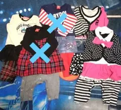 ロンパース　ワンピース風　80　3点セット